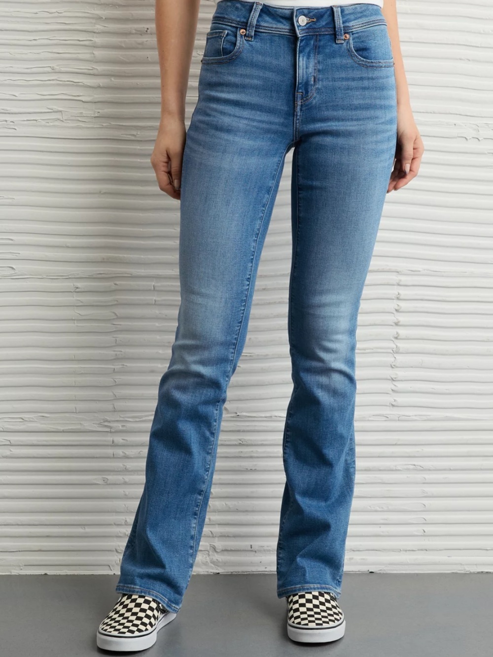 AE Next Level Low-Rise Kick Bootcut Jeans